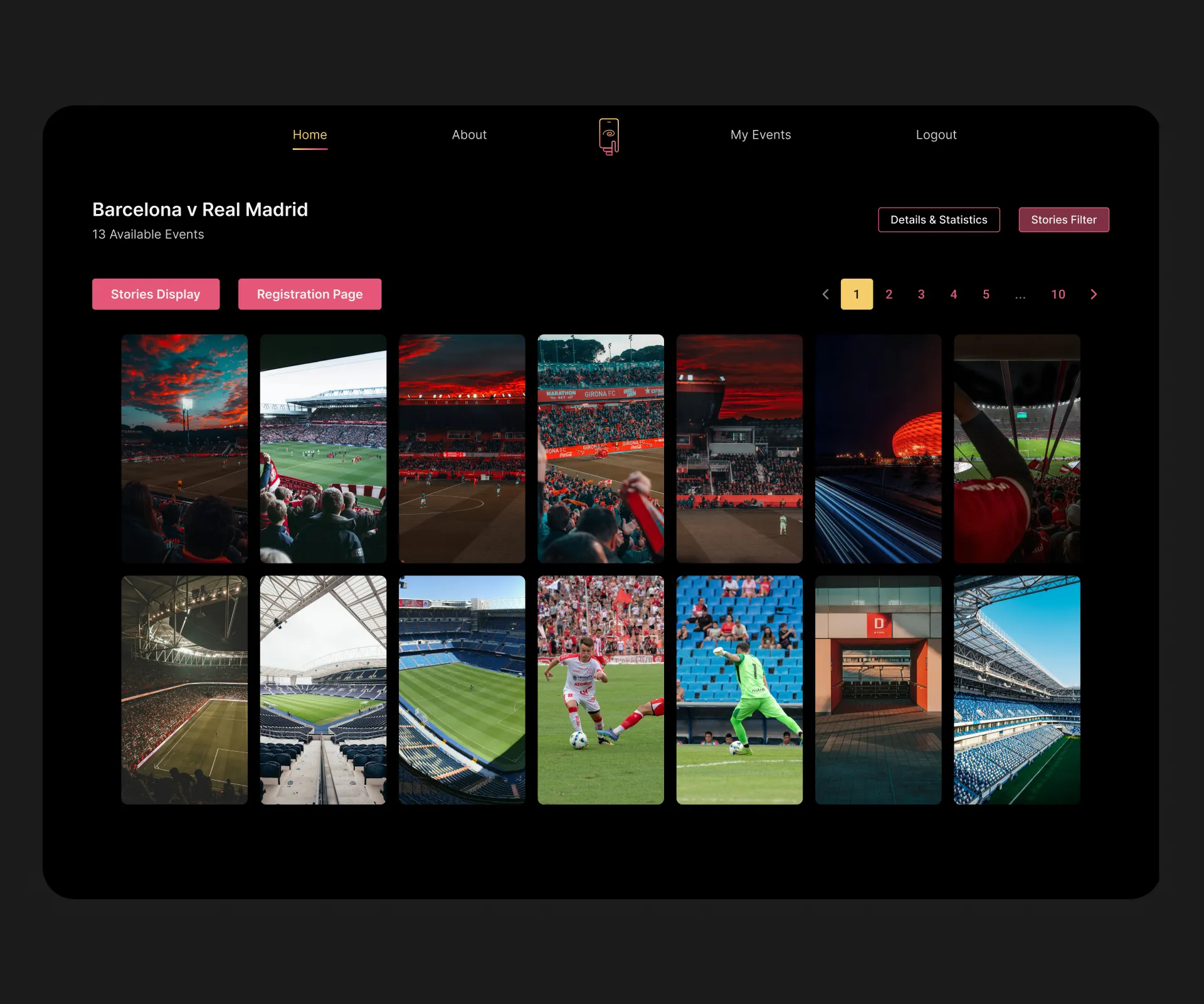 An overview of all pending stories for a quick scan.<br/><br/>Pagination to avoid cognitive load by placing too much stories at once.